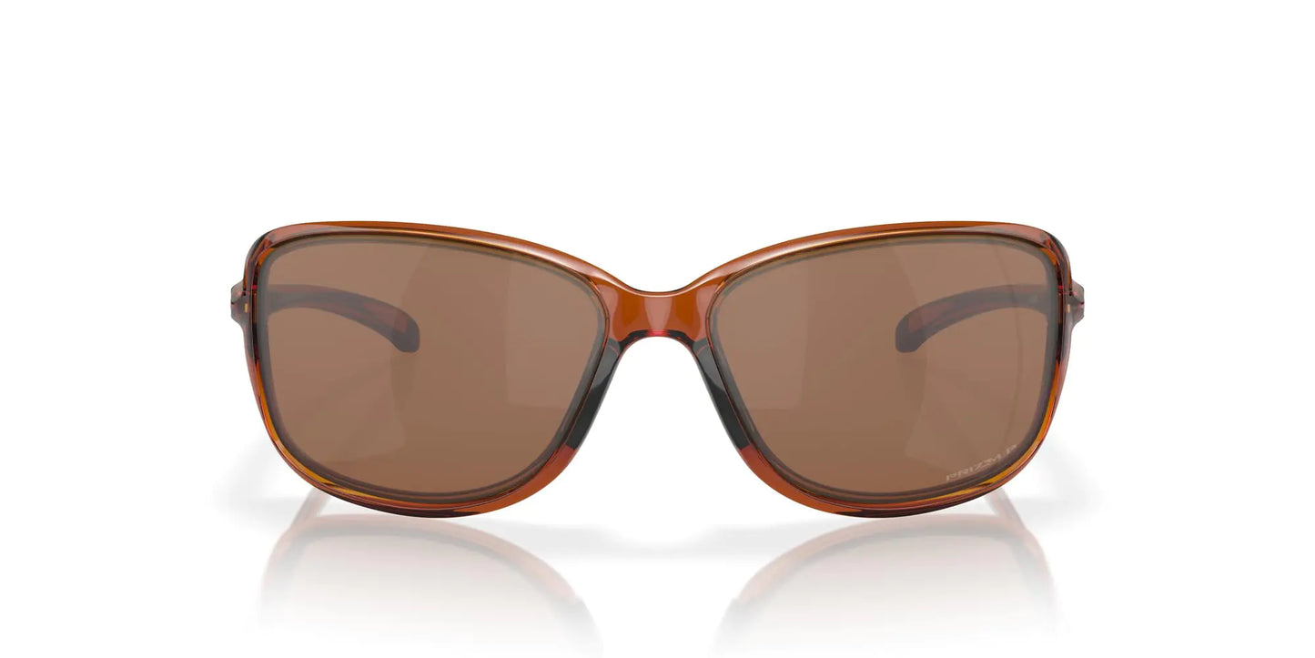 Oakley Cohort Women's Rectangular Sunglasses Dark Amber/Prizm Tungsten Polarized 62 mm