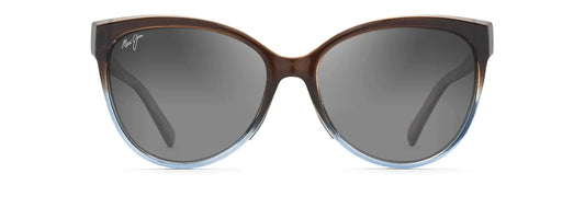 Maui Jim OluOlu Polarized Cat Eye Sunglasses in Truffle Blue