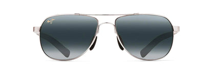 Maui Jim Guardrails Silver Aviator Polarized Sunglasses