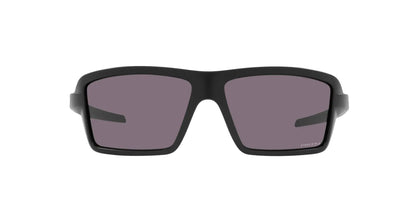 Oakley Cables Men's Wrap Sunglasses - Matte Black/Prizm Grey