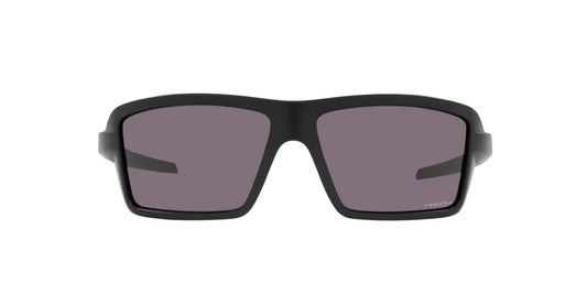 Oakley Cables Men's Wrap Sunglasses - Matte Black/Prizm Grey
