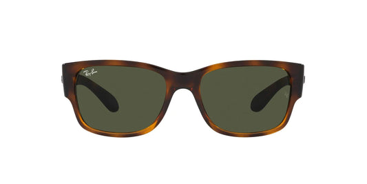 Ray-Ban RB4388 Bold Square Sunglasses 58mm Havana/Green
