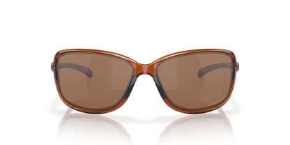 Oakley Cohort Women's Rectangular Sunglasses Dark Amber/Prizm Tungsten Polarized 62 mm