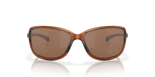 Oakley Cohort Women's Rectangular Sunglasses Dark Amber/Prizm Tungsten Polarized 62 mm