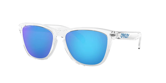 Oakley Frogskins Retro Sunglasses Bundle - Crystal Clear/Prizm Sapphire