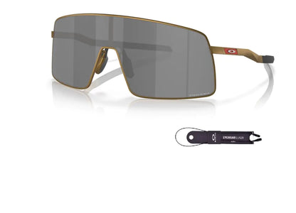 Oakley Sutro TI OO6013 Luxury Sunglasses Kit - Matte Gold/Prizm Black