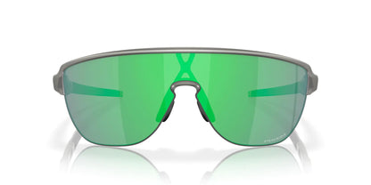 Oakley Corridor Rectangular Men's Sunglasses Matte Grey/Prizm Jade 42mm