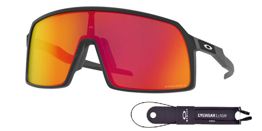Oakley Sutro Matte Black Prizm Ruby Low Bridge Fit Sunglasses + Accessory Kit