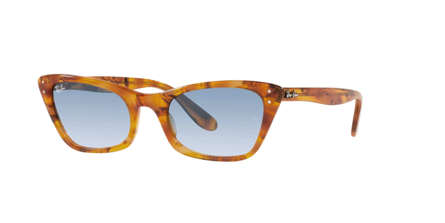 Ray-Ban RB2299 Lady Burbank Cat-Eye Sunglasses in Amber Tortoise