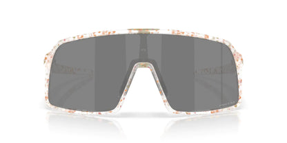 Oakley Sutro Low Bridge Fit Polarized Sunglasses in Matte Clear/Prizm Black