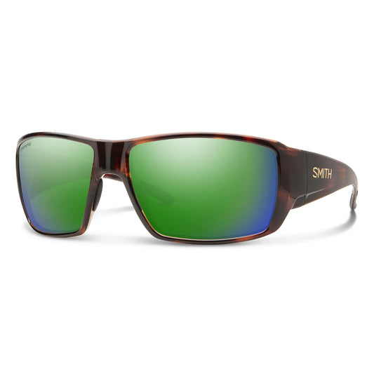 SMITH Guide's Choice Polarized Sport Sunglasses – Biking, Running, Fishing – Unisex – Tortoise & Green ChromaPop