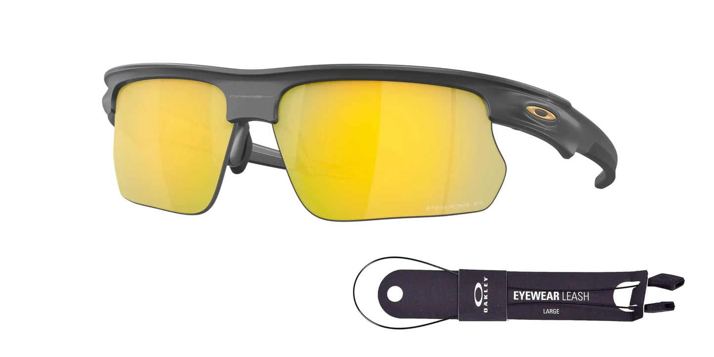 Oakley Bisphaera 68MM Matte Carbon Rectangular Dual Sunglasses + Premium Kit
