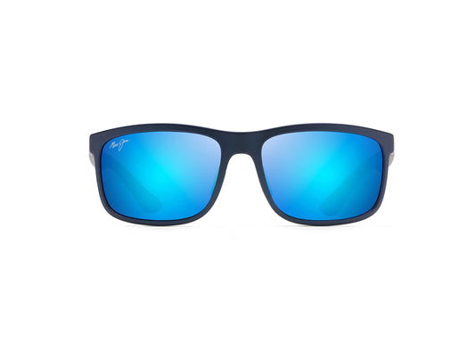 Maui Jim Huelo Polarized Sport Shades - Matte Blue